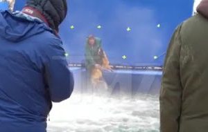 Disturbing footage shows a terrified German shepherd apparently being forced into a tank of torrential water.Disturbing footage shows a terrified German shepherd apparently being forced into a tank of torrential water.