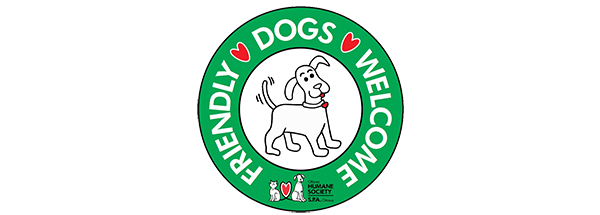 Dog-friendly business logo